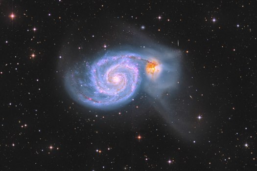 M51 - nový snímek - detail